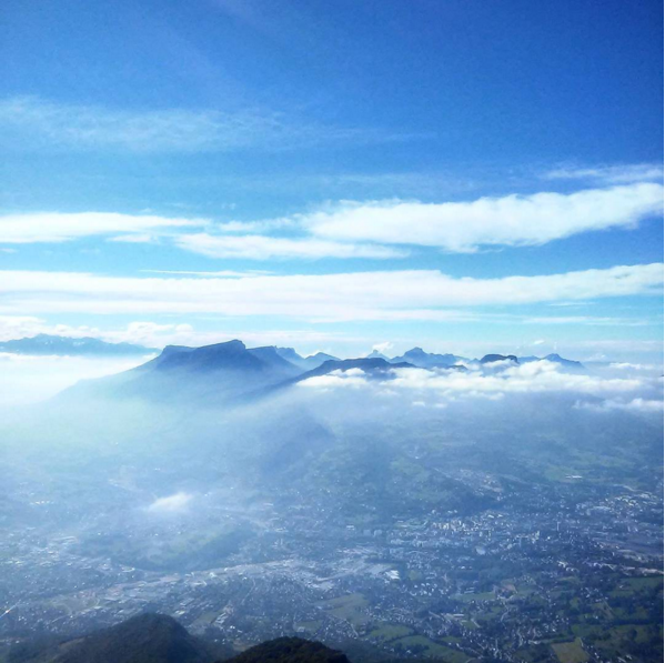 Vue de la Chartreuse depuis la croix du Nivolet