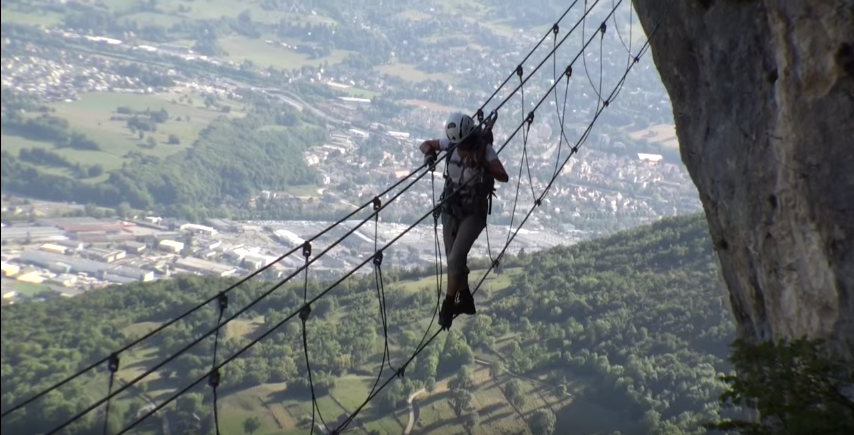 La Via Ferrata de la Grotte à Carret