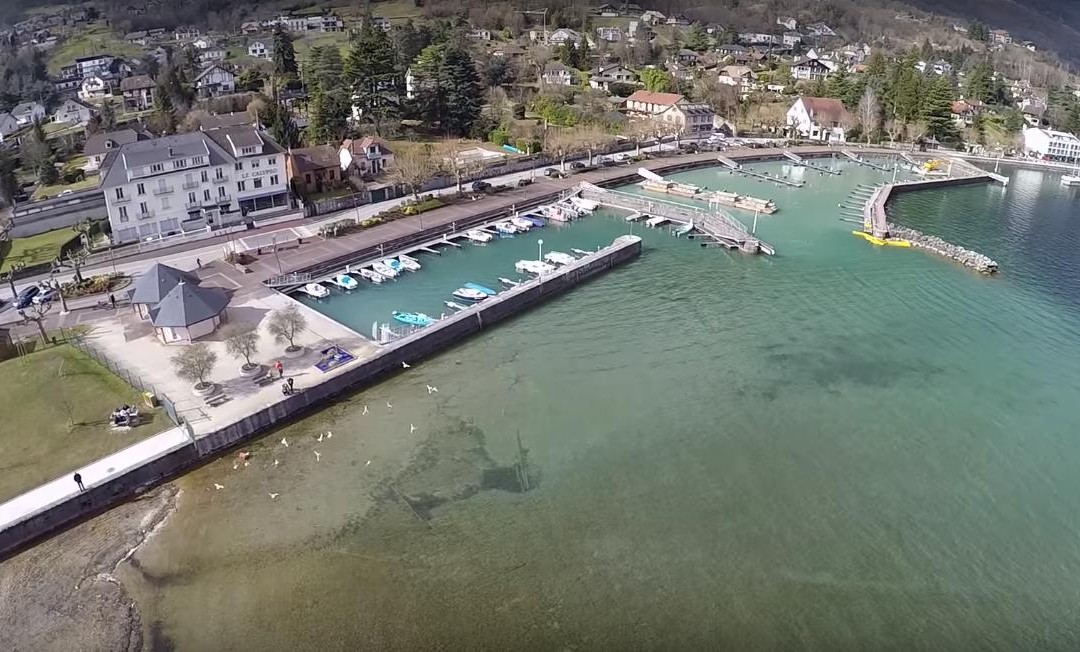 Le lac du Bourget par un drone